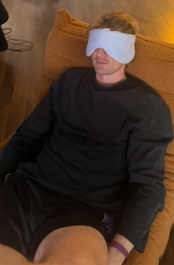 James wearing Dreamz